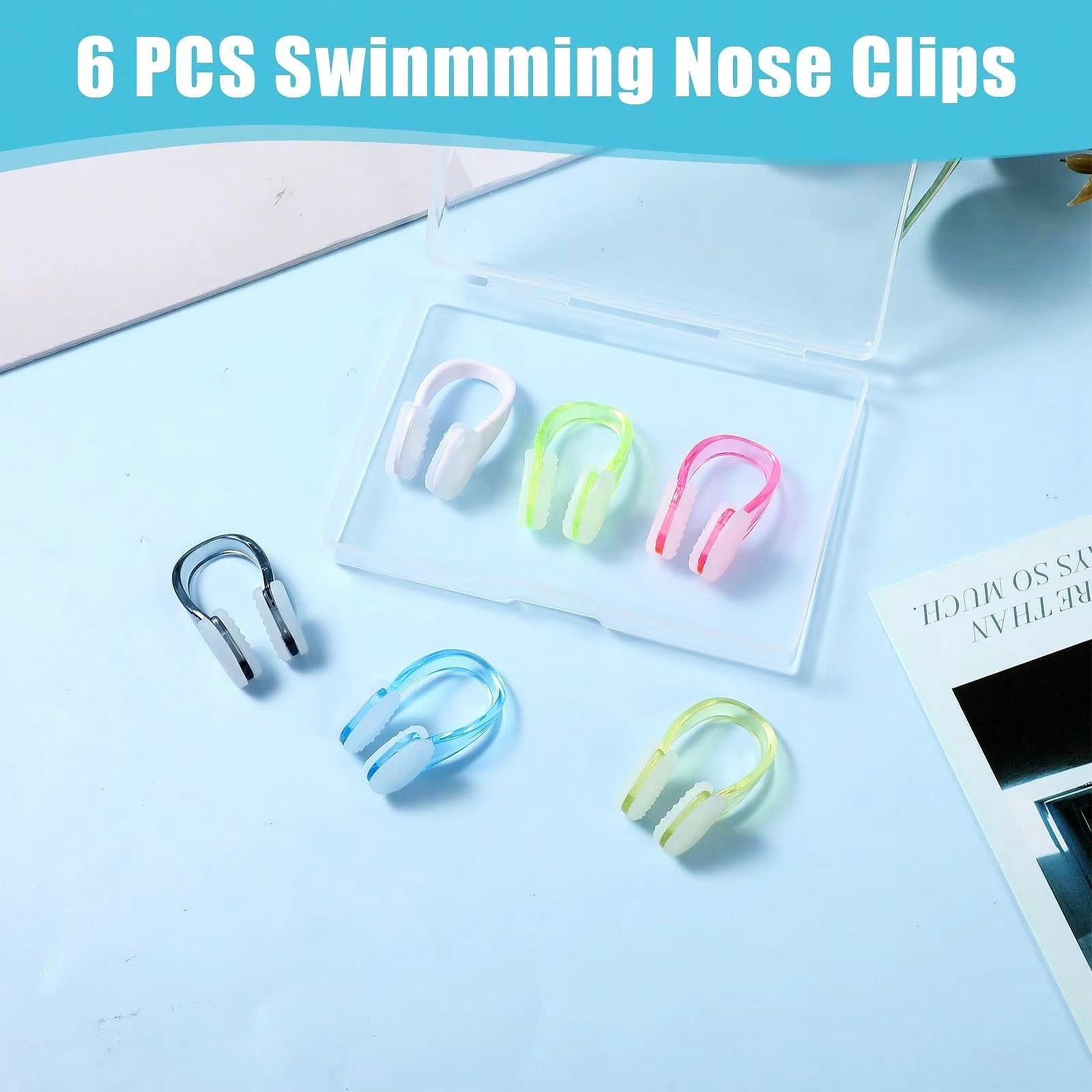 Us Aquatic Sports - Clips Nasales de Silicona Impermeables para